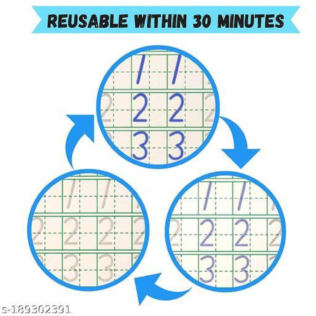 4-in-1 Reusable Magic Kids Copybooks