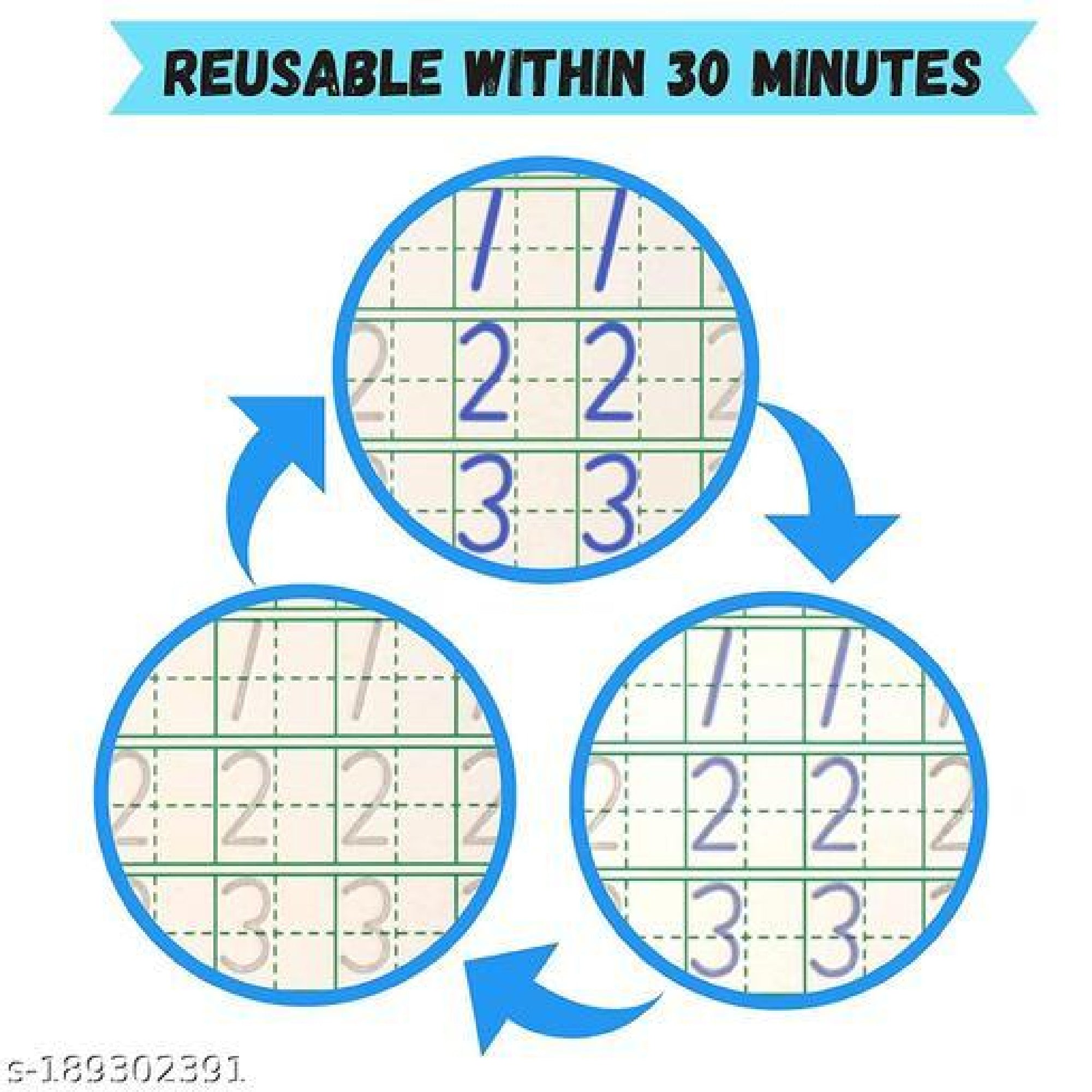 4-in-1 Reusable Magic Kids Copybooks