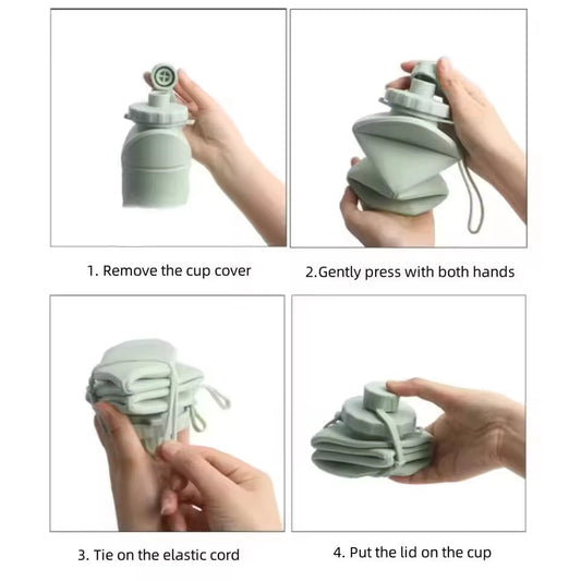 Buy 600 ML Foldable Water Bottle Online | 1Zone