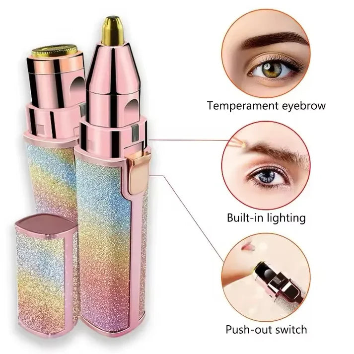 2-in-1 Face & Brow Trimmer For Women