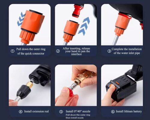 Rechargeable 48V Car Washer Gun