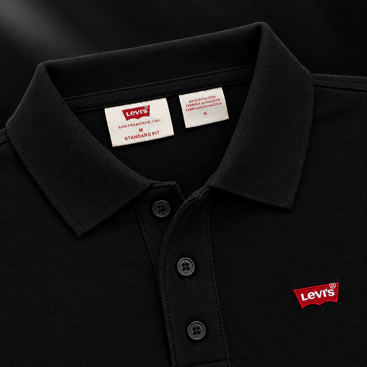 Levis Pique Polo – Black