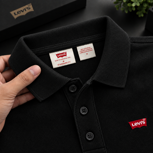 Levis Pique Polo – Black