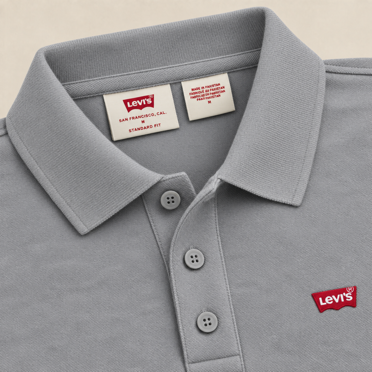 Levis Pique Polo – Grey