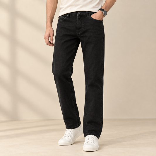 Levis Straight Fit Denim Jeans – Black