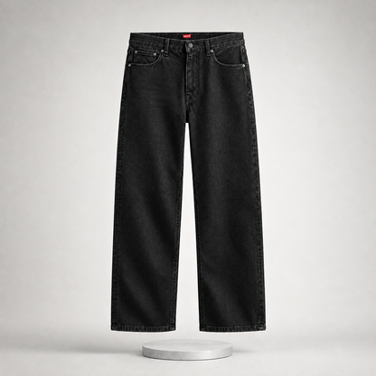 Levis Straight Fit Denim Jeans – Black