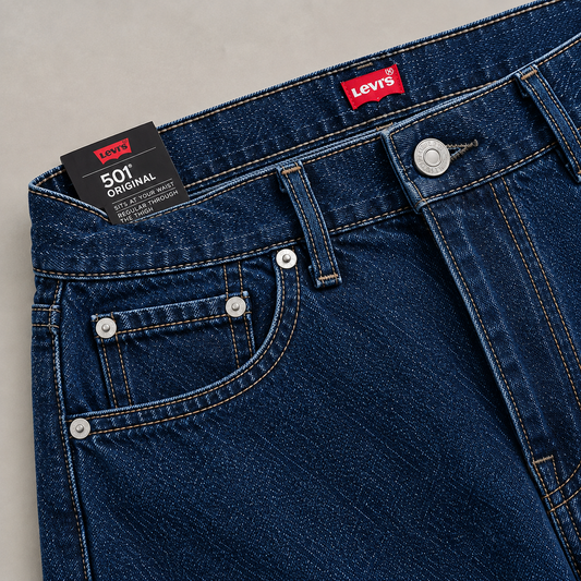 Levis Straight Fit Denim Jeans – Blue