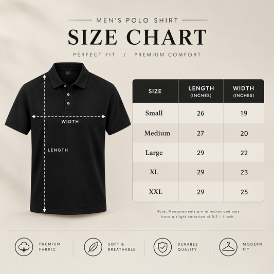 Levis Pique Polo – Black (White Collar)