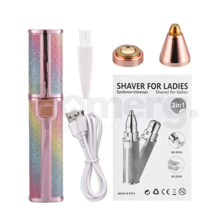 2-in-1 Face & Brow Trimmer For Women