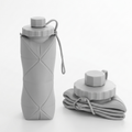 600ML Foldable Silicone Water Bottle – Portable Leakproof Travel Bottle