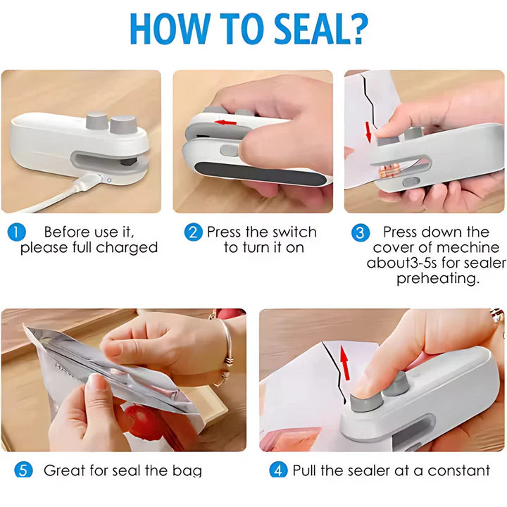 USB Mini Portable Bag Sealer
