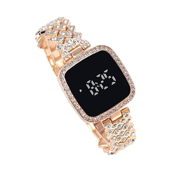 Buy Diamond LED Touch Watch for Women Online | 1Zone