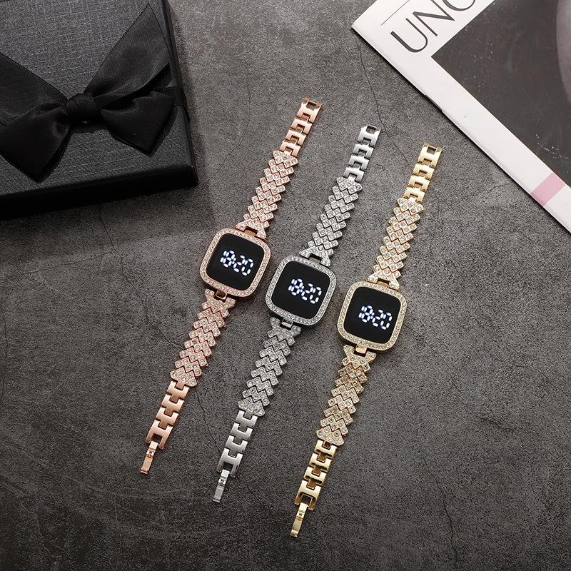 Buy Diamond LED Touch Watch for Women Online | 1Zone