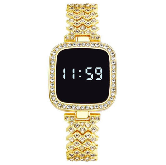 Buy Diamond LED Touch Watch for Women Online | 1Zone