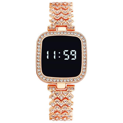 Buy Diamond LED Touch Watch for Women Online | 1Zone