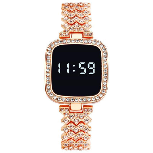 Buy Diamond LED Touch Watch for Women Online | 1Zone