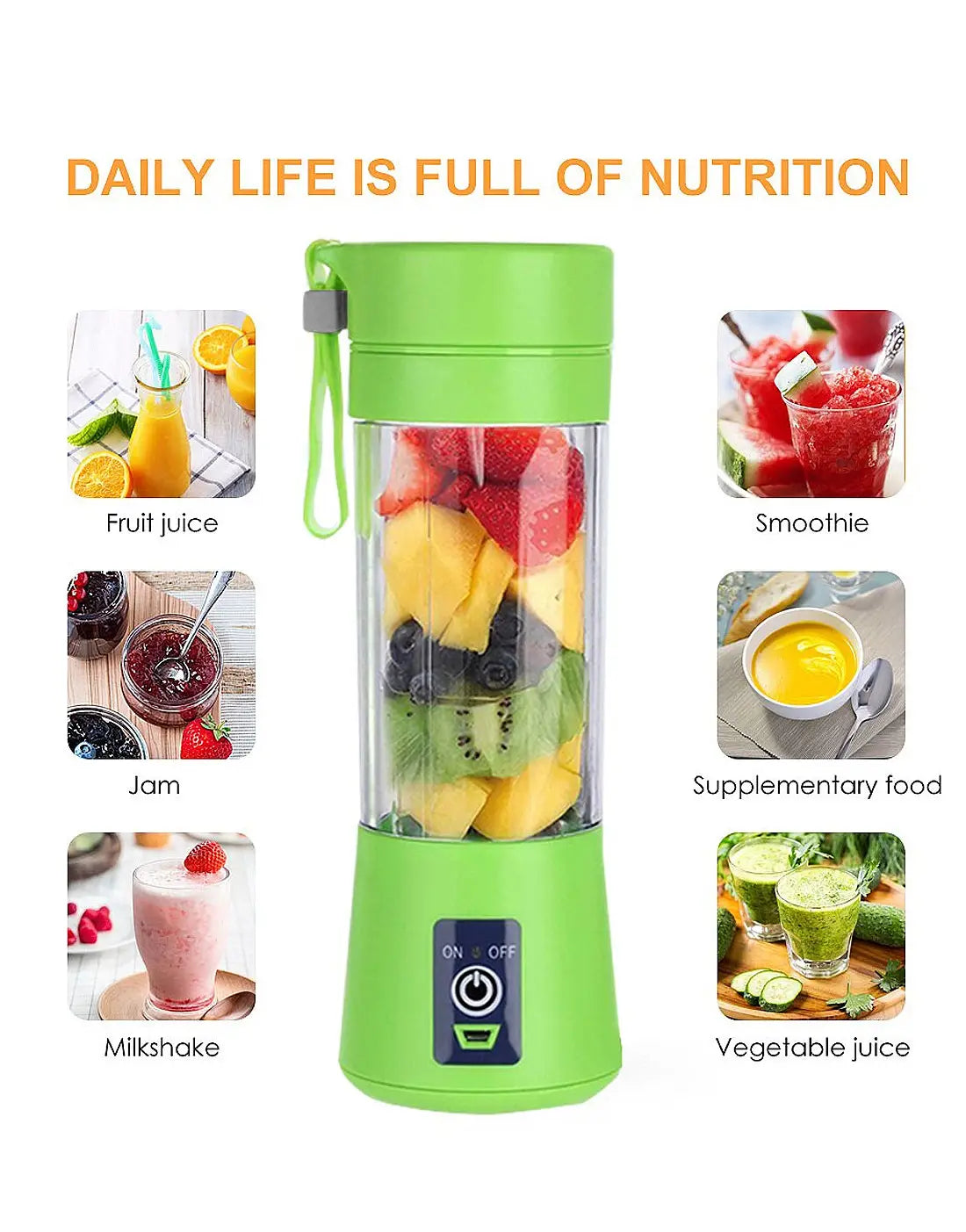 USB Mini Portable Juicer Blender